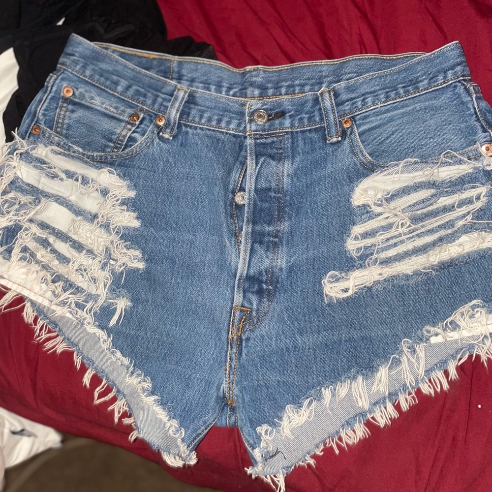 Denim shorts
